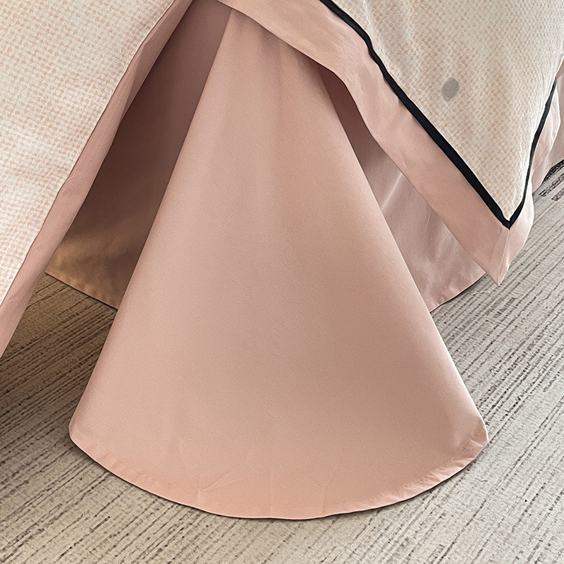 Autumn and Winter Category a Maternal and Infant Grade Thickeneded and Warm Four-Piece Set of Pure Cotton Accessible Luxury Style Digital Printed Wide-Brimmed Style