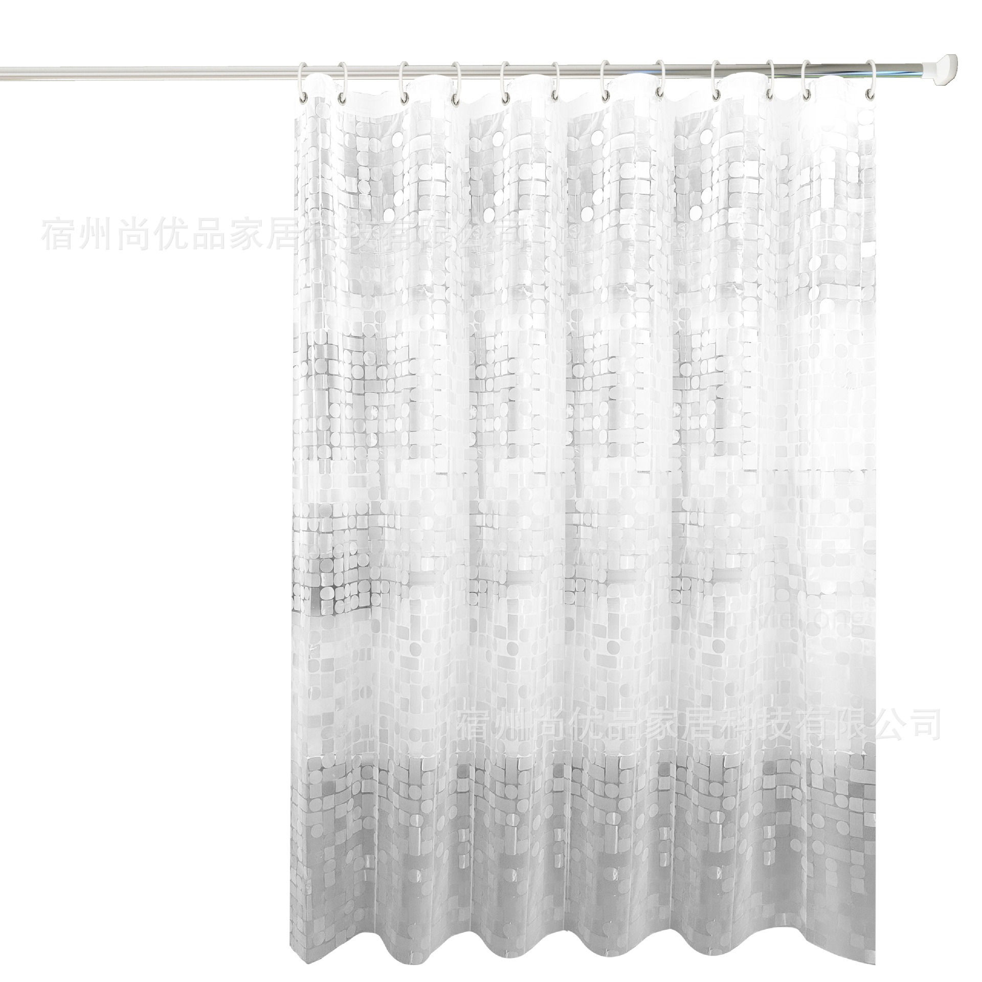Cross-Border Supply of Peva3D Bathroom Curtains, Waterproof and Mildew-Proof Partition Curtains, Stereo Hanging Curtains, Bathroom Door Curtains, Curtains, Foreign Trade