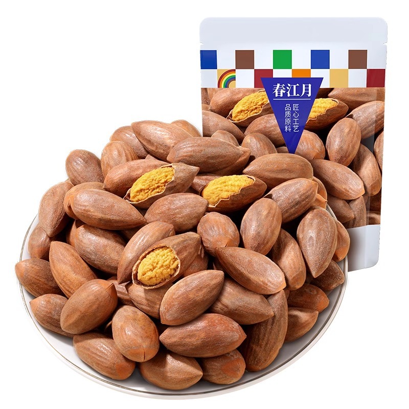 Chunjiangyue Torreya Seeds, a Specialty of Zhuji Fengqiao, New Dried Fruits, Hand-Peeled Nuts, Roasted Seeds and Nuts, Bulk Snacks, Wholesale