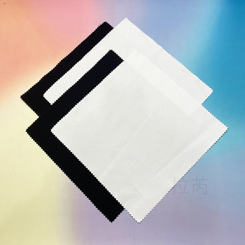 Pure Cotton Fabric, Pure Cotton Embroidery Fabric, Wavy Gear-Shaped Fabric Edge, Handmade DIY Embroidery Fabric, Embroidery Fabric, Suzhou Embroidery Black and White Fabric Block