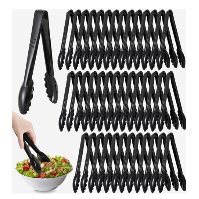 9inch Pc Transparent Bread Clip Black Food Clip Plastic Nylon Food Clip Household Bread Clip Salad Clip