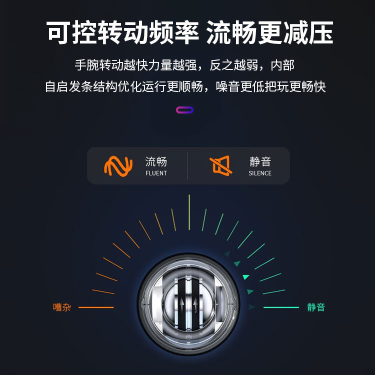 Wrist Ball Self-Starting Luminous Grip Ball Exercise Wrist Strength Gyro Fitness Wrist Ball Manufacturer Direct Supply