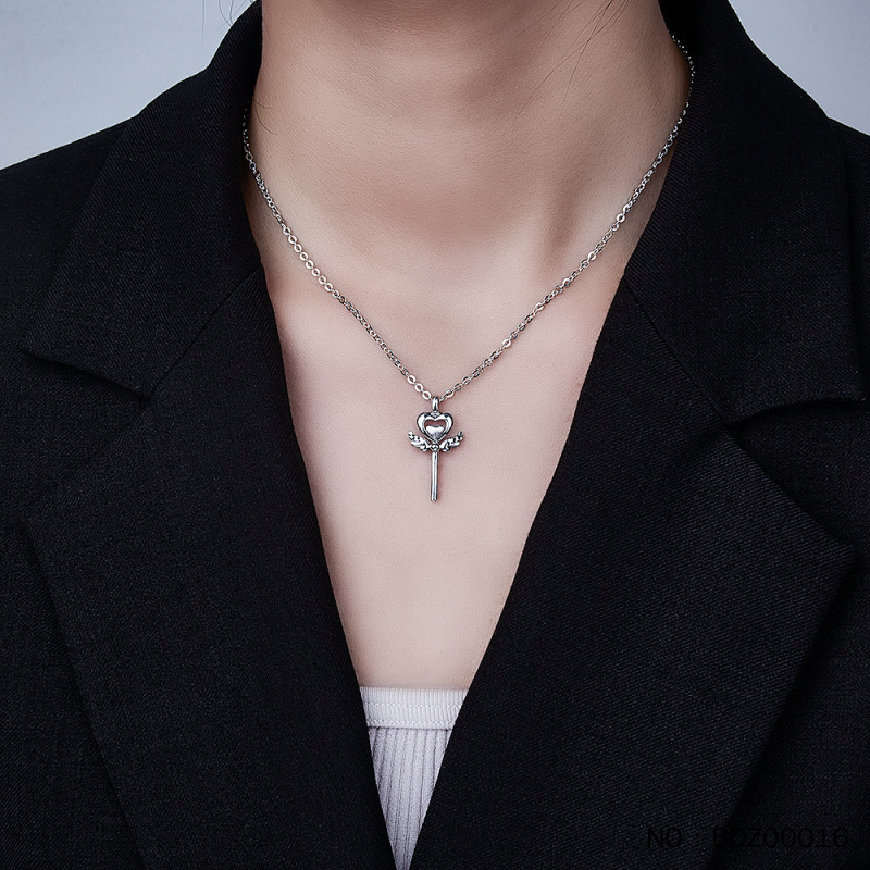 Platinum Heart Shaped Double Wing Magic Wand Pendant (not Include Chain) Platinum Pt950 Pendant Real Gold Guaranteed