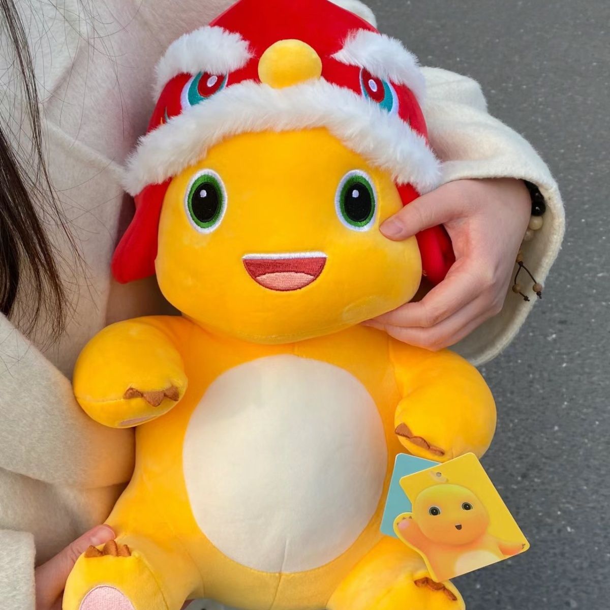 Аутентичный Маленький молочный дракон Молочный дракон Кукла Маскот года дракона Плюшевая игрушка Новый год Милая динозавр кукла Подарок для детей