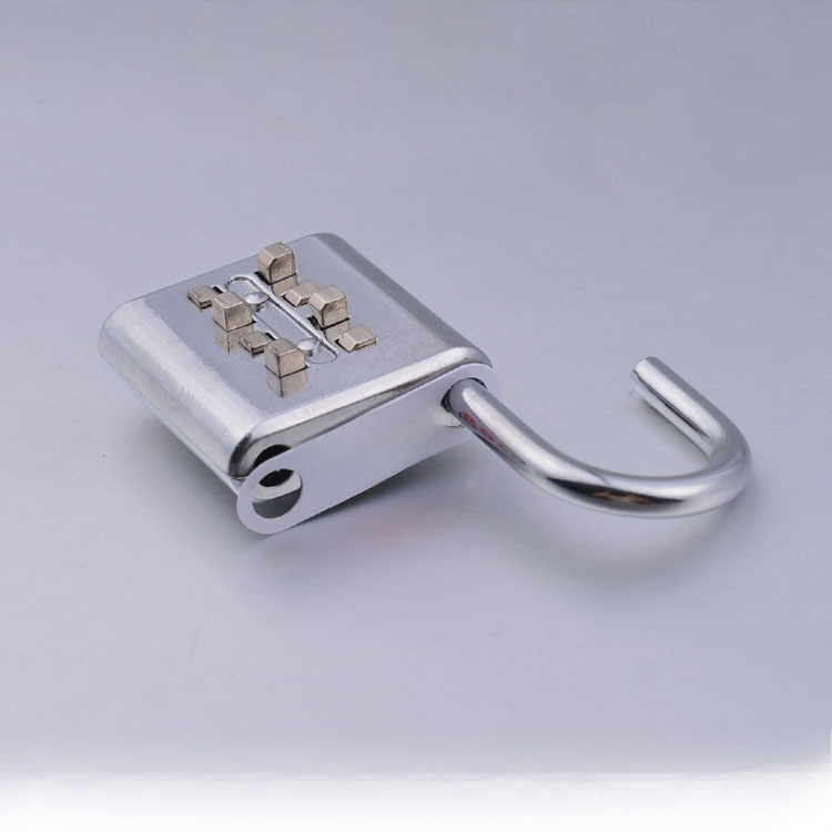 Jin Hao Lock Industry Source Factory Supply Southeast Asia Key Password Padlock Chrome Plated Blind Password Lock