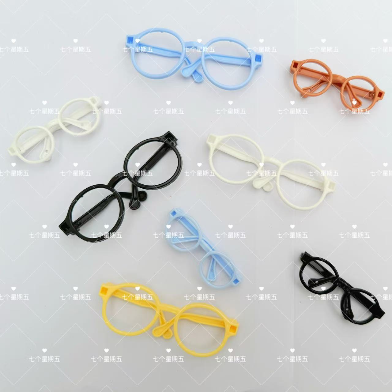 10CM20cm Cotton Doll Rab Cloth Mocking Bear Cute Doll Plush Doll Glasses Toy Accessories