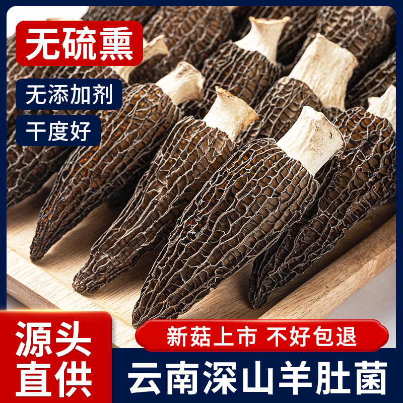 Премиум сушеные грибы сморчки из Юньнани, ингредиенты для супа из сморчков, первый урожай, собраны вручную, 12г