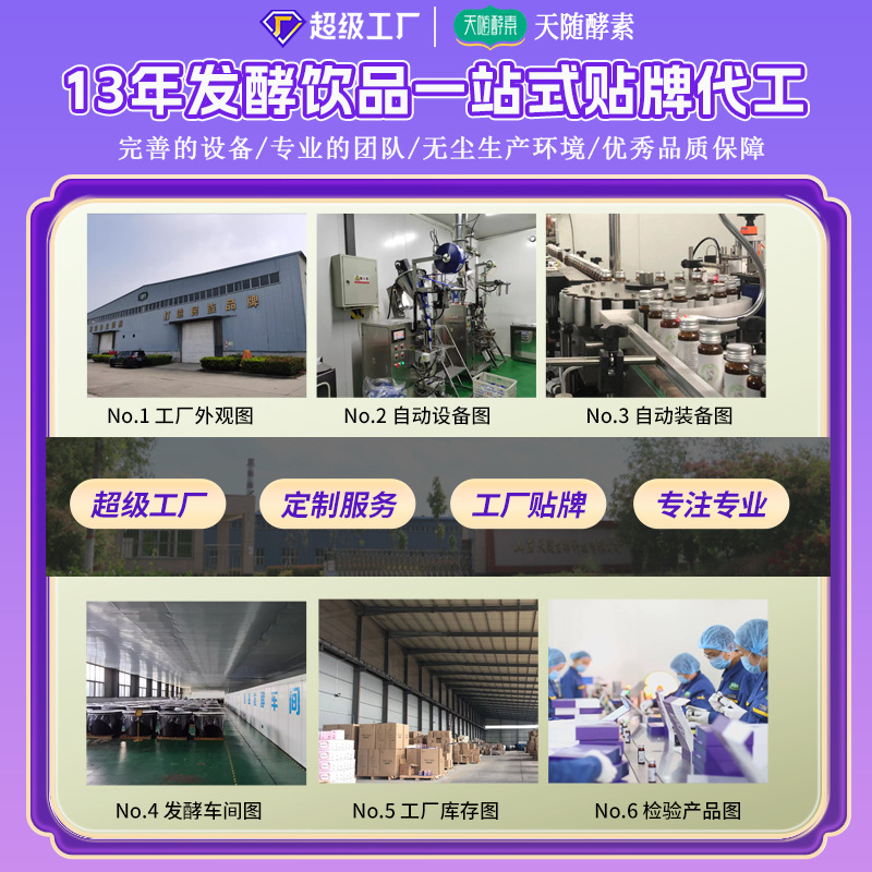 Comprehensive Fruit and Vegetable Enzyme Powder 98% Solid Beverage Raw Material Compound Fruit and Vegetable Enzyme Wholesale Comprehensive Fruit and Vegetable Enzyme Powder