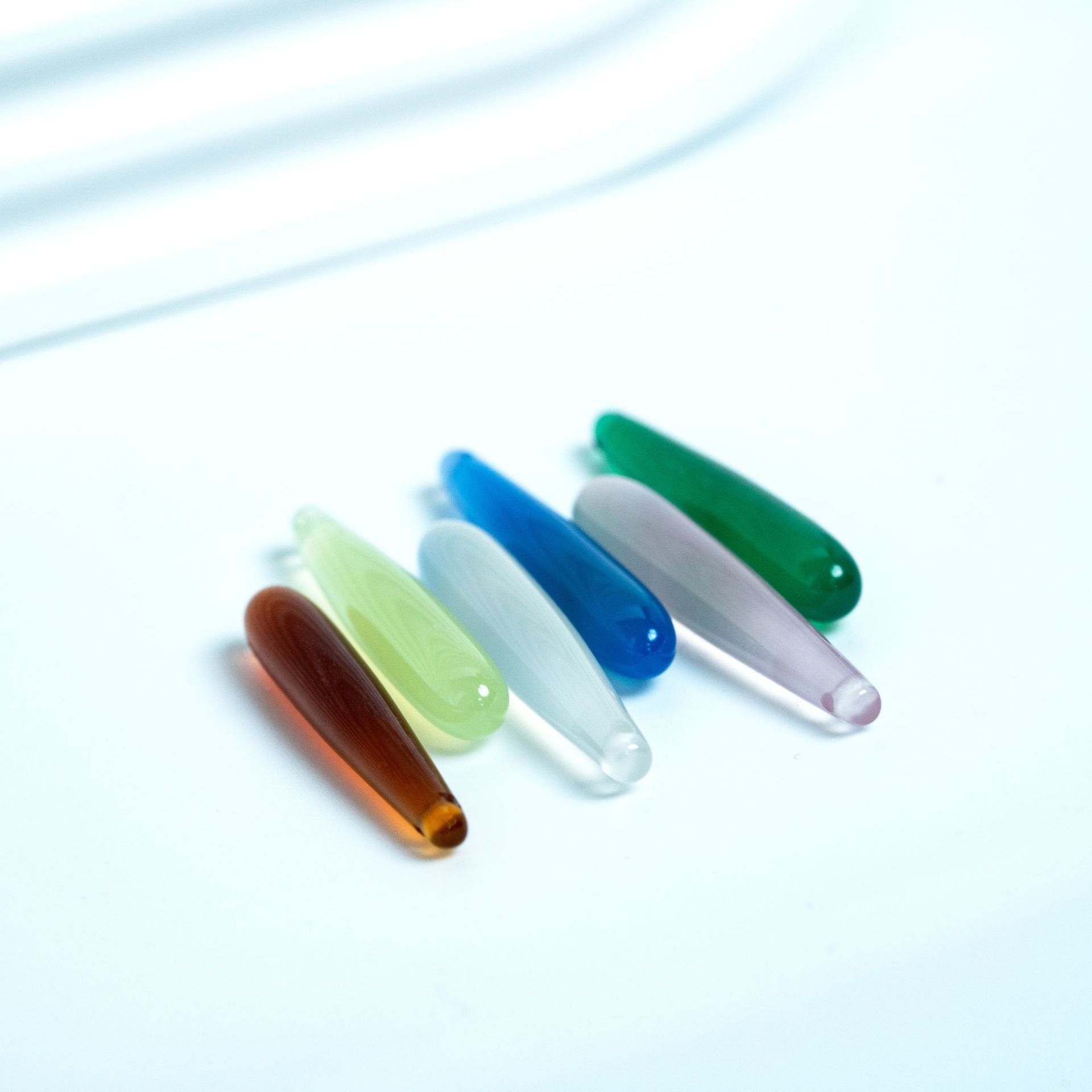 Factory Direct Supply Agate Water Drop Horizontal Hole Loose Beads DIY Jewelry Earrings Hairpin Necklace Accessories Ancient Style Chalcedony Accessories