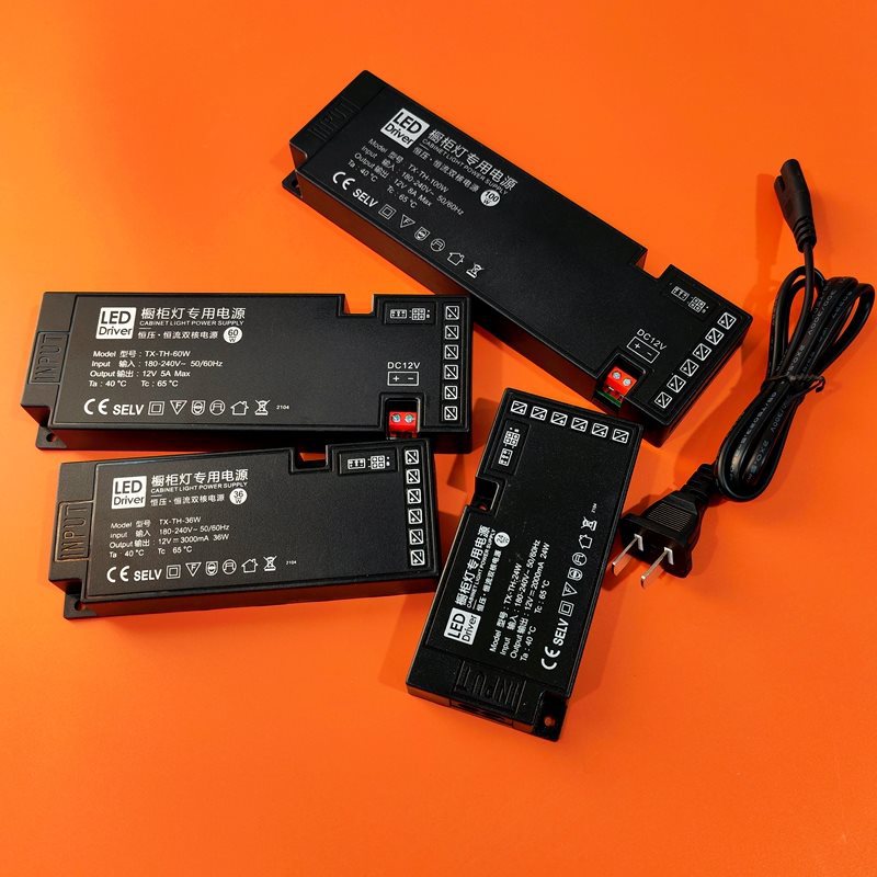 Трансформатор Led12V с разъемом Dupont, источник питания для шкафов, регулятор напряжения 243660W100W