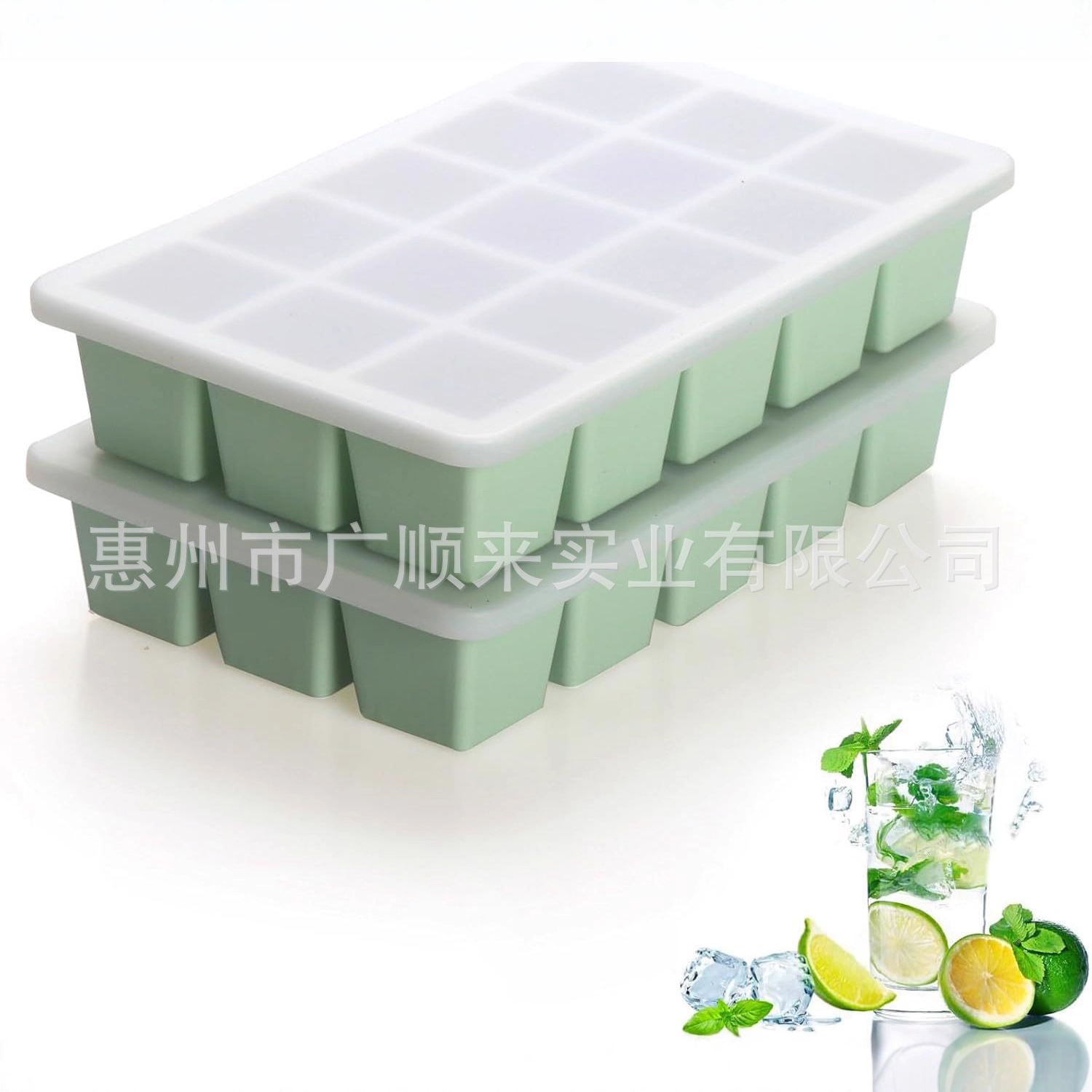 Популярная форма для льда с крышкой, 4 отсека, для заморозки супа, силиконовая форма для квадратных замороженных продуктов на 6 отсеков