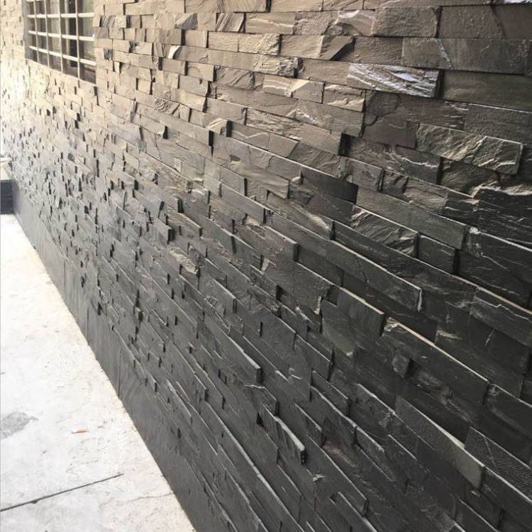 Factory Direct Sales of High-Quality Black Sandstone, Suitable for Wall and Floor Dry Hanging Stone, Specially Designed for High-End Applications