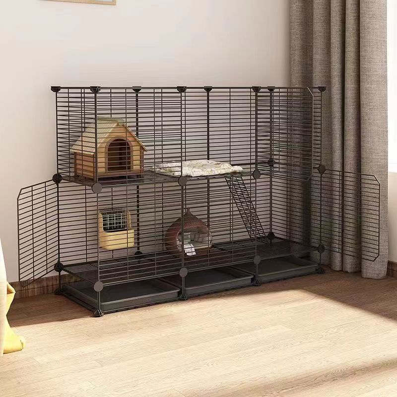 Large Multi-Layer Household Encrypted Chinchilla Cage Squirrel Cabinet Fragrant Pig Flower Branch with Tray House Home Pet Cage