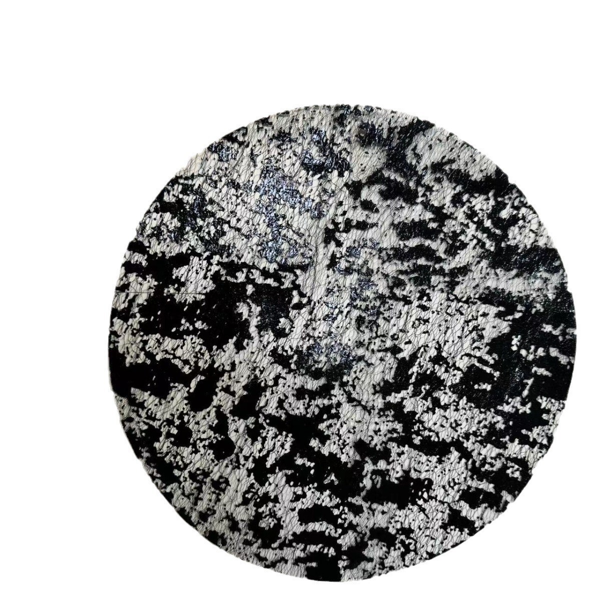 Cross-Border Popular Multi-Color Table Mats Metal Gold Foil Placemats Pressed Round Amazon Placemats Disposable Factory Wholesale