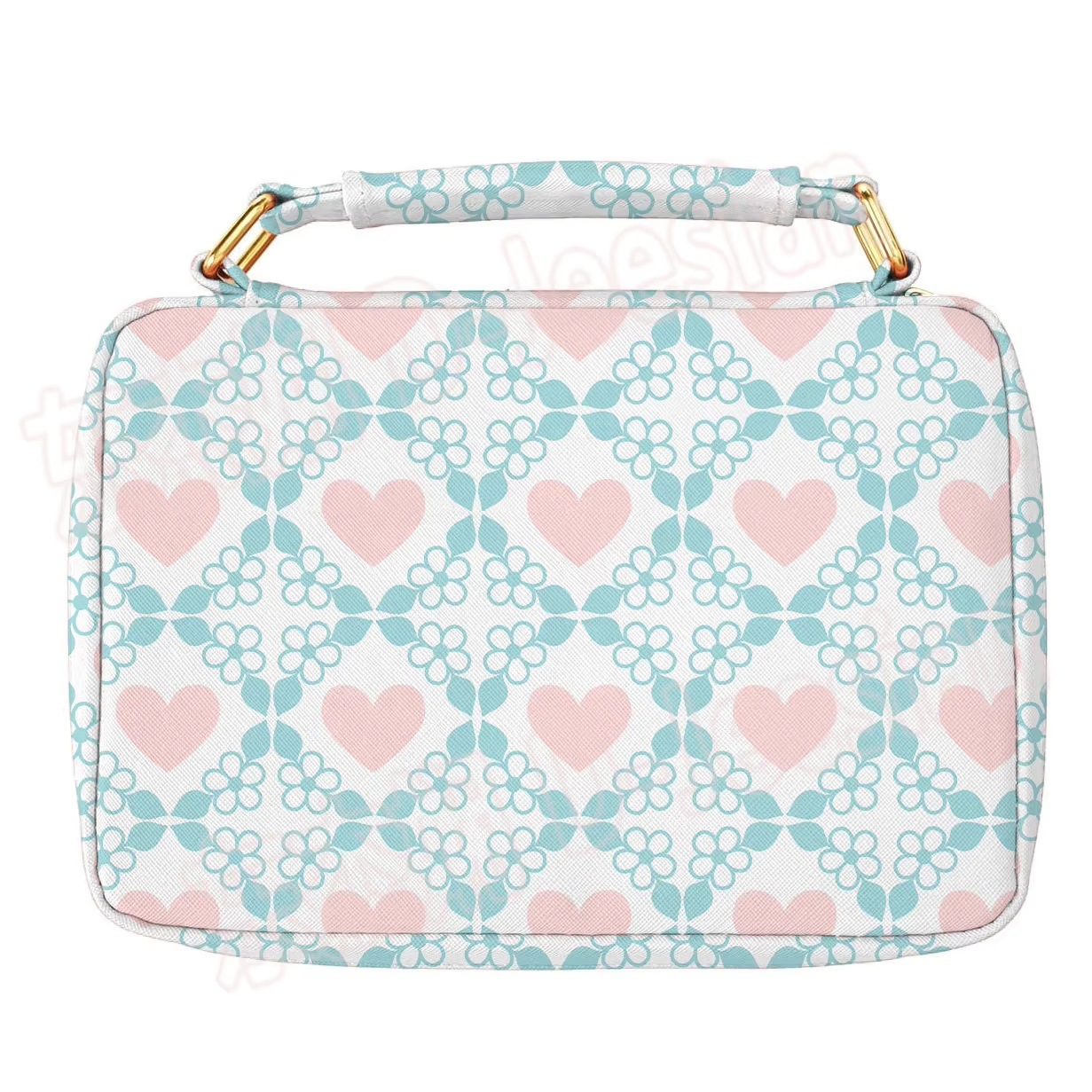 Book Bag Large Capacity Cover Women Custom Bag Sublimation Cover Pink