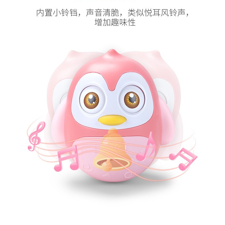 Viking Internet Popular Large Penguin Baby Soothing Dinosaur Tumbler Baby Bite Ringing Swing Early Education Toy