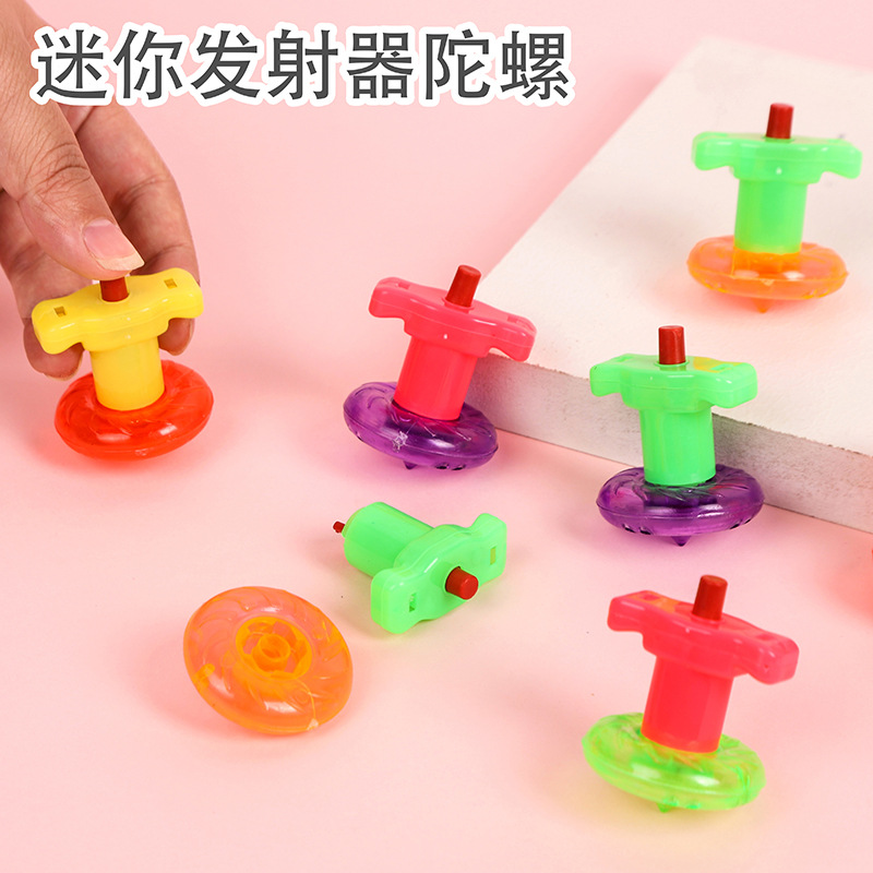 80 s classic nostalgic plastic manual twist mini speed gyro battle gyro student gift small toy
