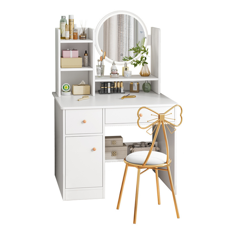 Dressing Table Bedroom Modern Simple Internet Popular Dressing Table Dressing Table Mirror Makeup Cabinet New Simple Makeup Table Small