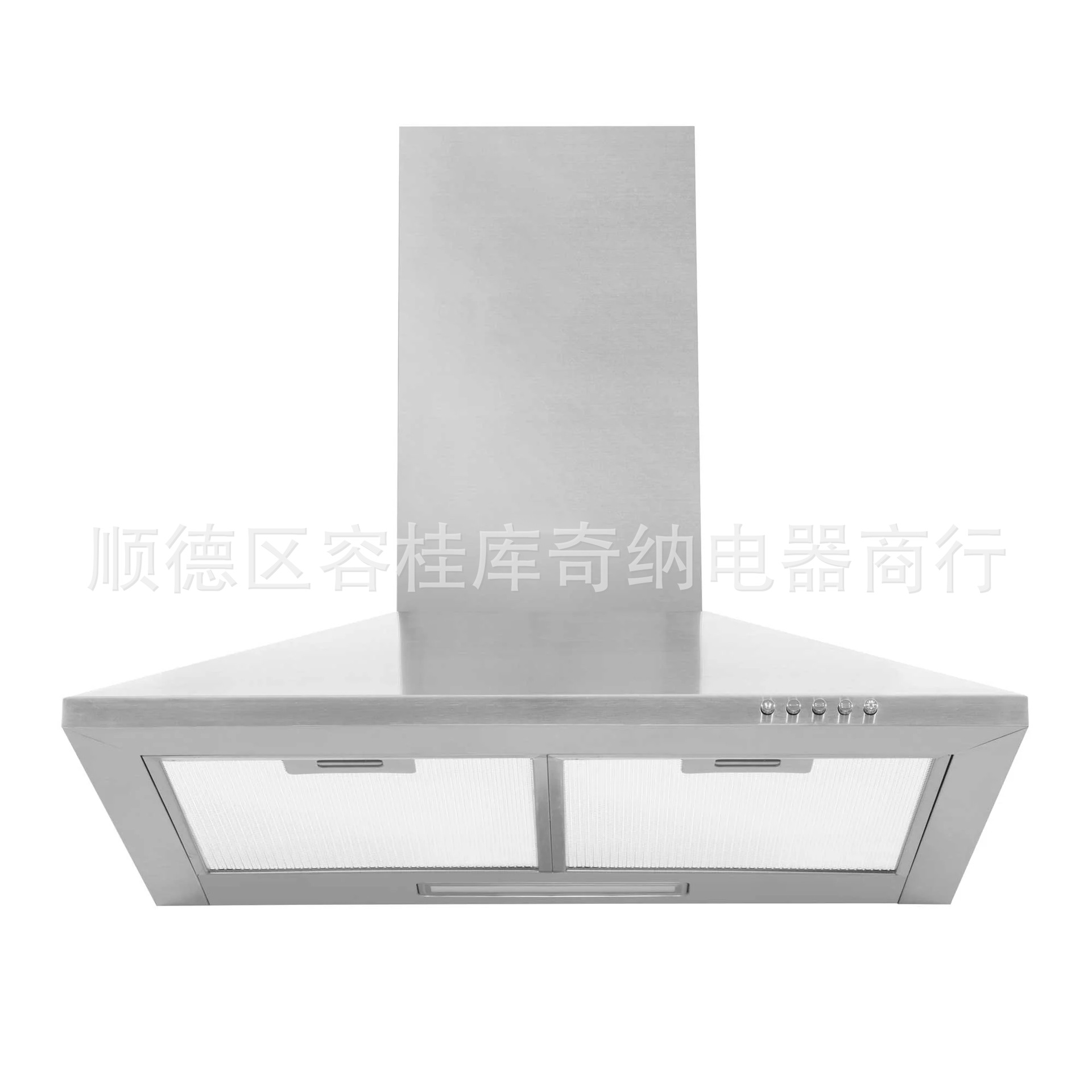 Tower Range Hood Black Stainless Steel Button Model 60cm