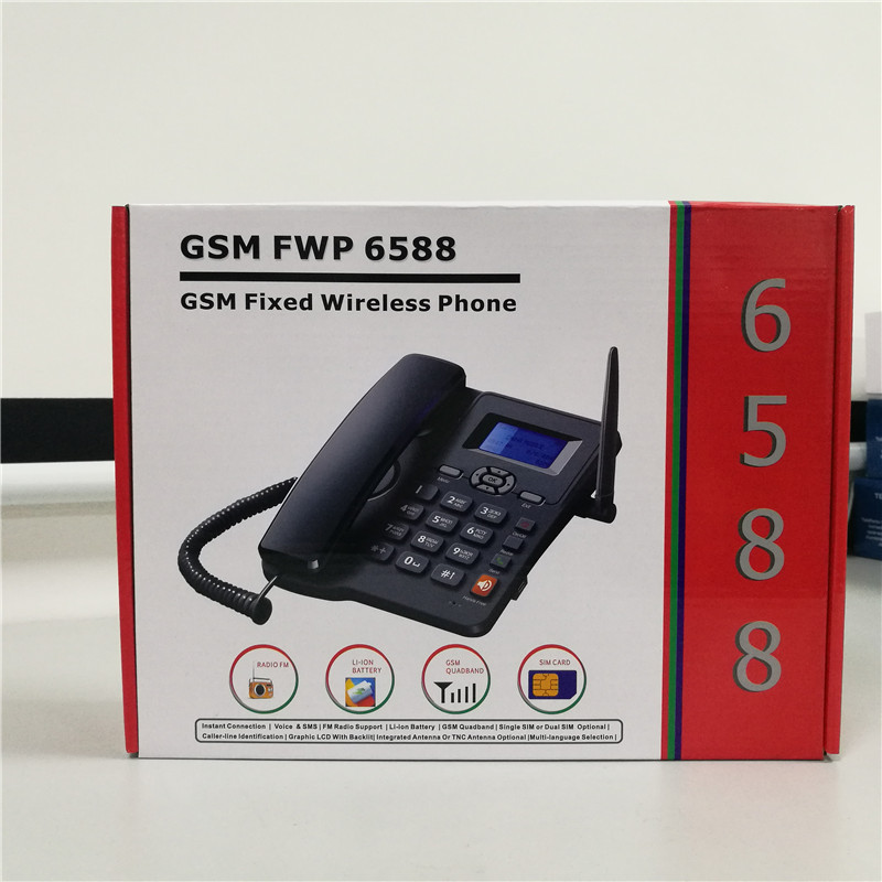 Foreign Trade Specializes in Gsm Fixed Landline Wireless 2g Telephone Hotel Landline That Supports Multiple Languages, Single/Dual Cards