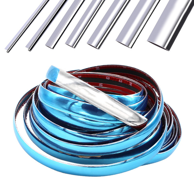 Car window bright strip Universal modified door trim strip bumper anti-scratch chrome bright strip body anti-collision strip