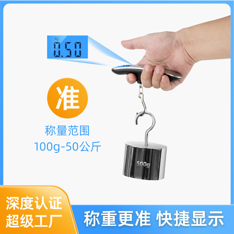 Teyi Satchel Scale Digital Scale 50kg Satchel Luggage Scale Handheld Weighing Scale Wholesale Mini Express Crane Scale