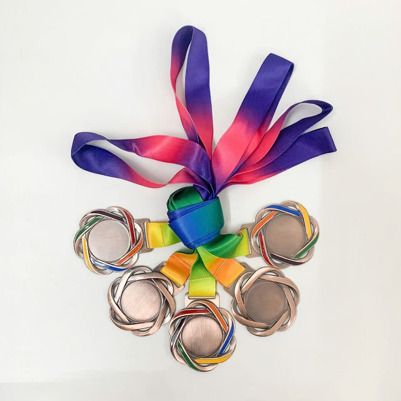 Medal Event Metal Paint Souvenir Marathon Sports Medal Hanging Tag Running Foreign Trade Export