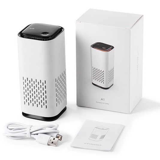 A1 Negative Ion Car Air Purifier Portable Home Bedroom Office Small Desktop Air Purifier