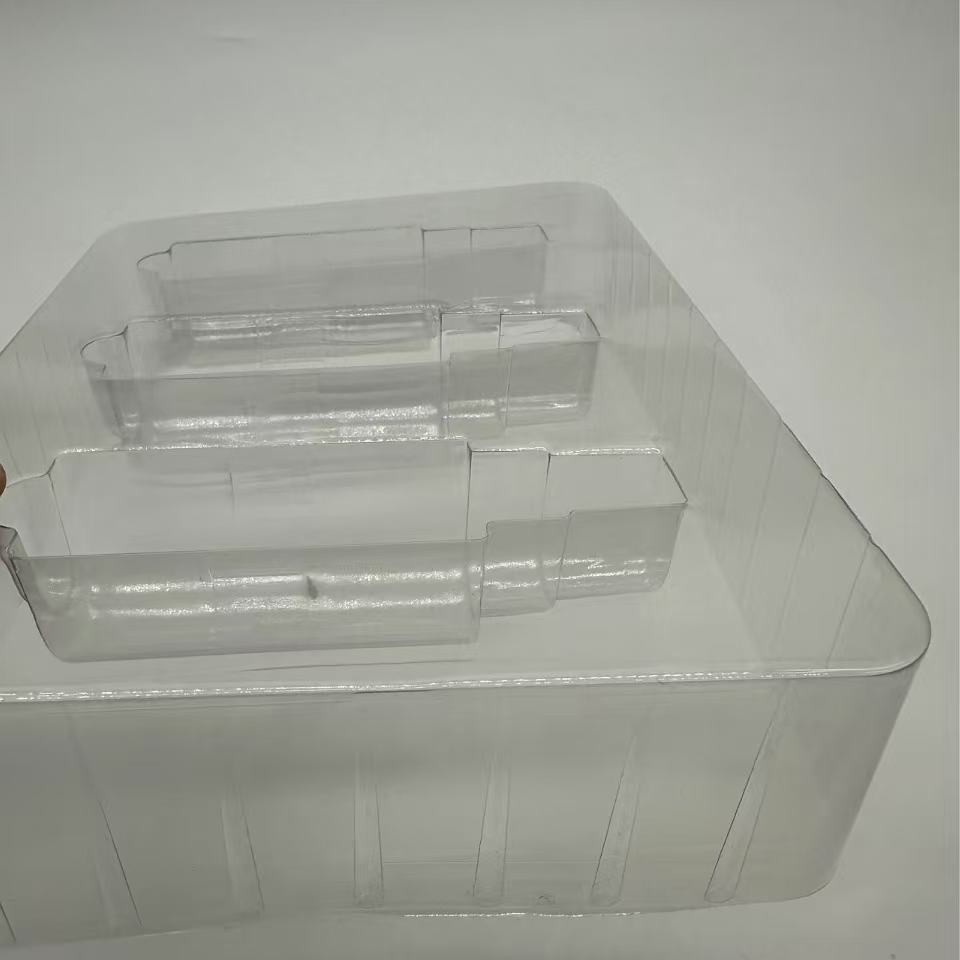 Transparent Blister Tray Anti-Static Flocking Blister Lining for Cosmetics and Electronic Products Blister Tray Processing and Customization