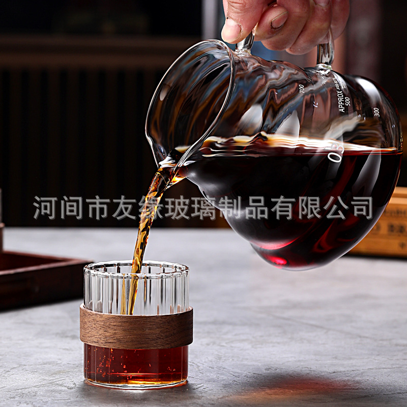 Coffee Sharing Pot Hand-made Coffee Cloud Pot Glass Sharing Cup V60 Fair Cup Small Coffee Pot Hand-made suit