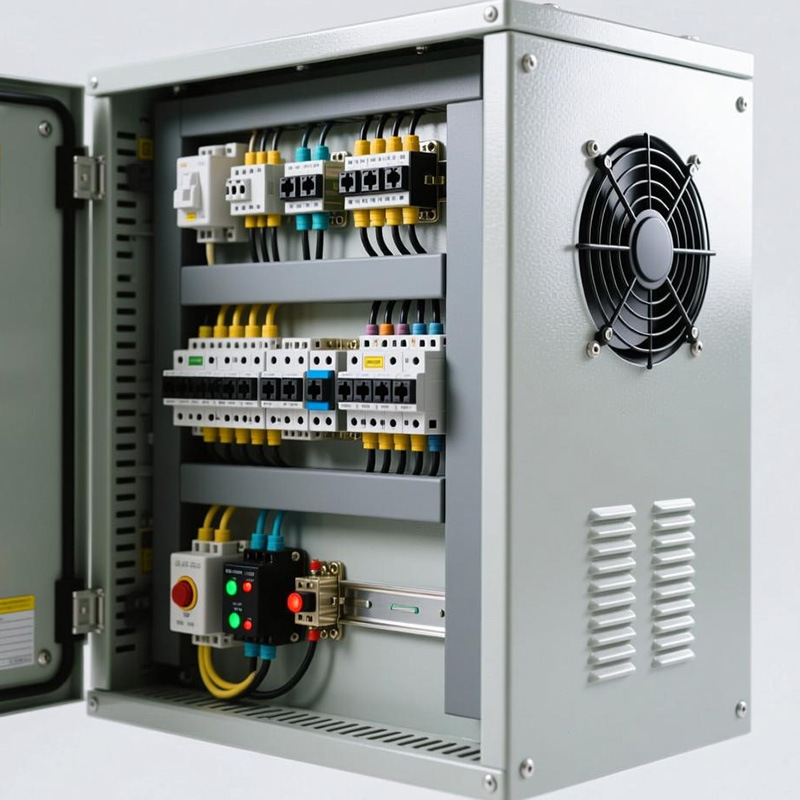 Outdoor Stainless Steel Distribution Box Waterproof Pole Distribution Cabinet Thickened Security Thickened Weak Current Box Network Sheet Metal Processing