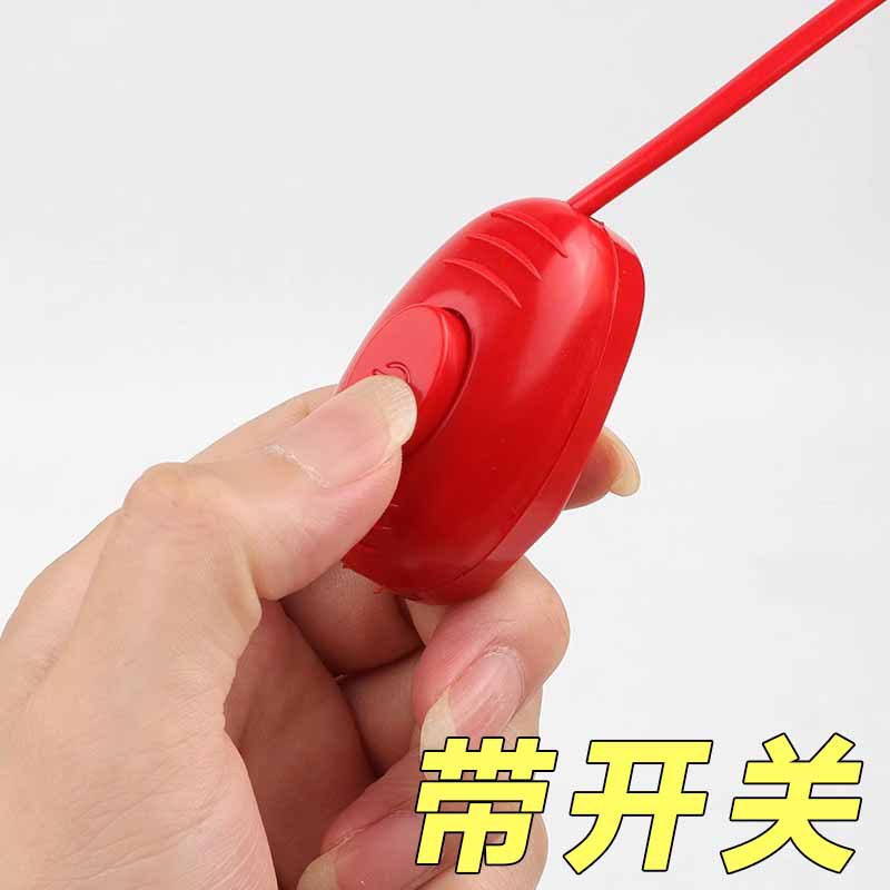 Outdoor waterproof suspension lamp head plug led bulb e27 screw mouth fresh lamp chandelier head red lantern