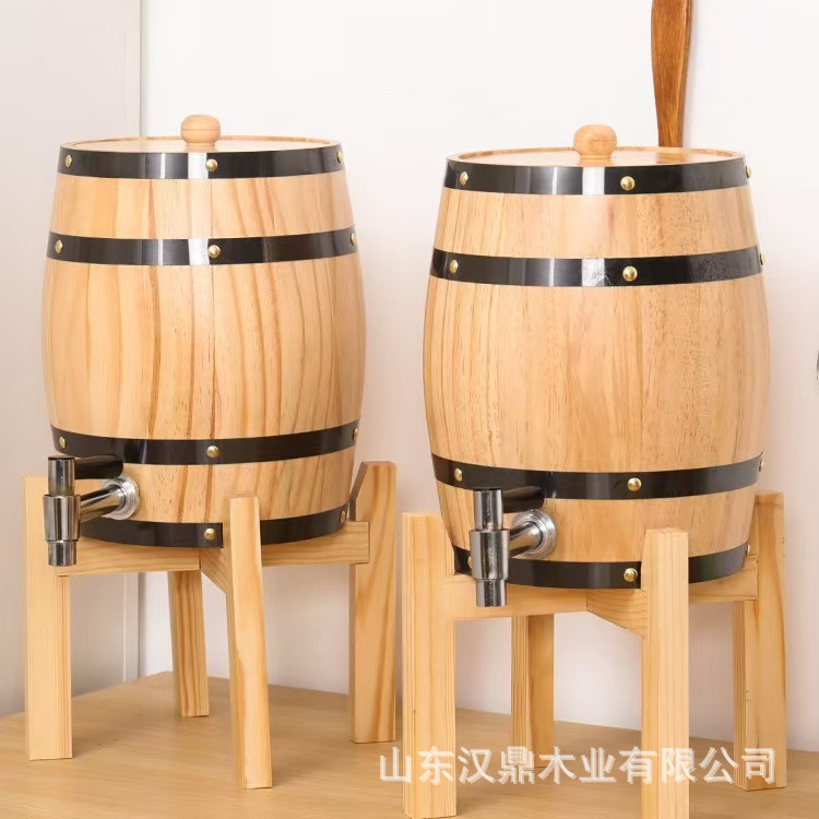 Деревянная бочка из дуба для вина, вертикальная настольная бочка, декоративная бочка для пива и вина