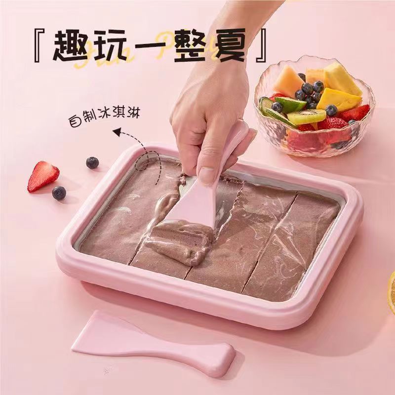 Cross-Border Small Ice Cream Frying Machine, Yogurt Frying Machine, Fruit Ice Cream Frying Pan, Ice Cream Smoothie Machine, Fruit Ice Cream Frying Machine
