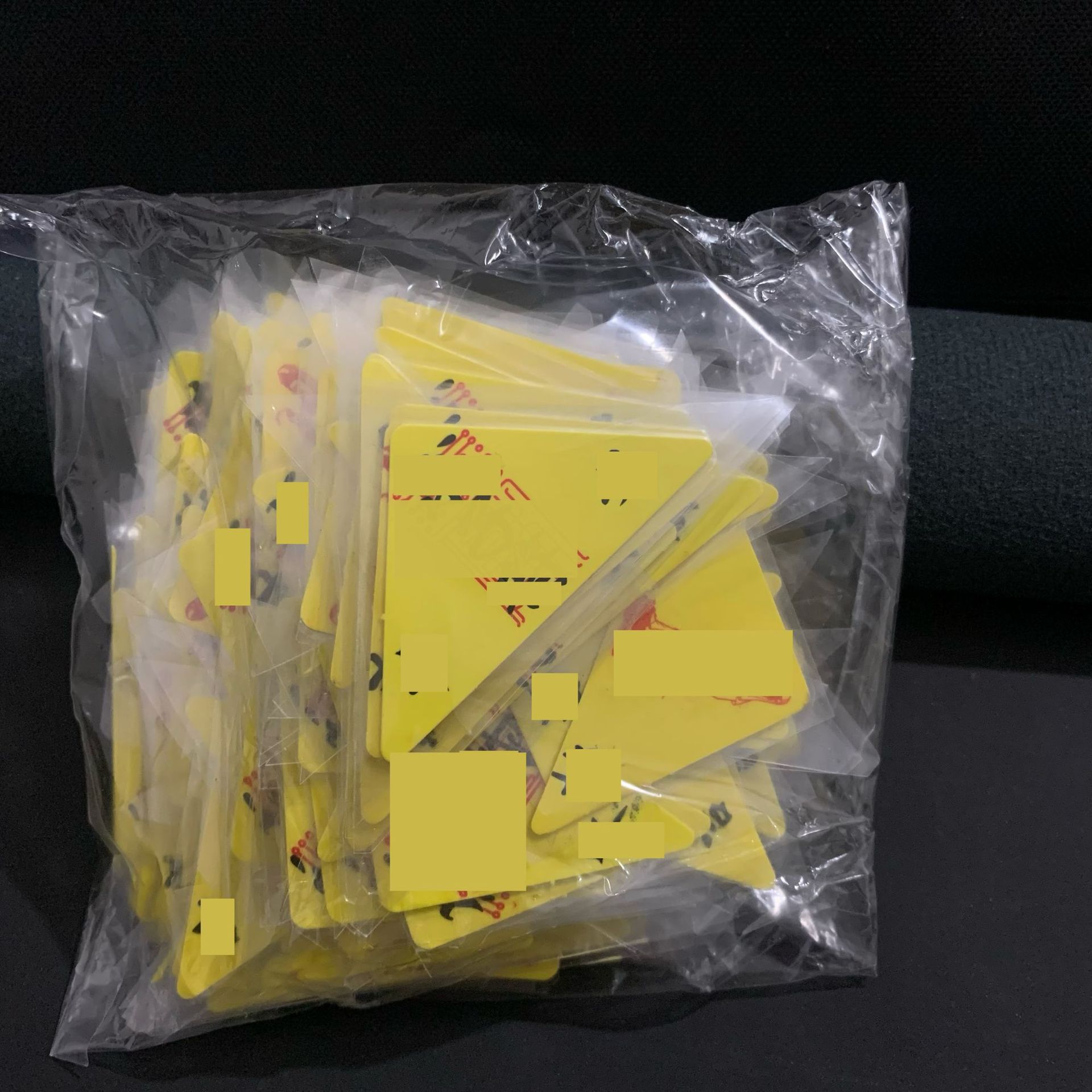 Plastic Triangle Card Printing Triangle Various Patterns Paper Plastic Triangle Card