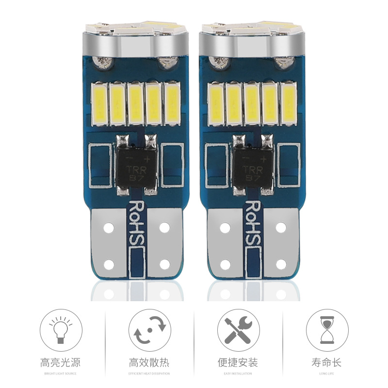 Foreign trade for New highlight car LED display wide reading lamp T10 4014 15SMD