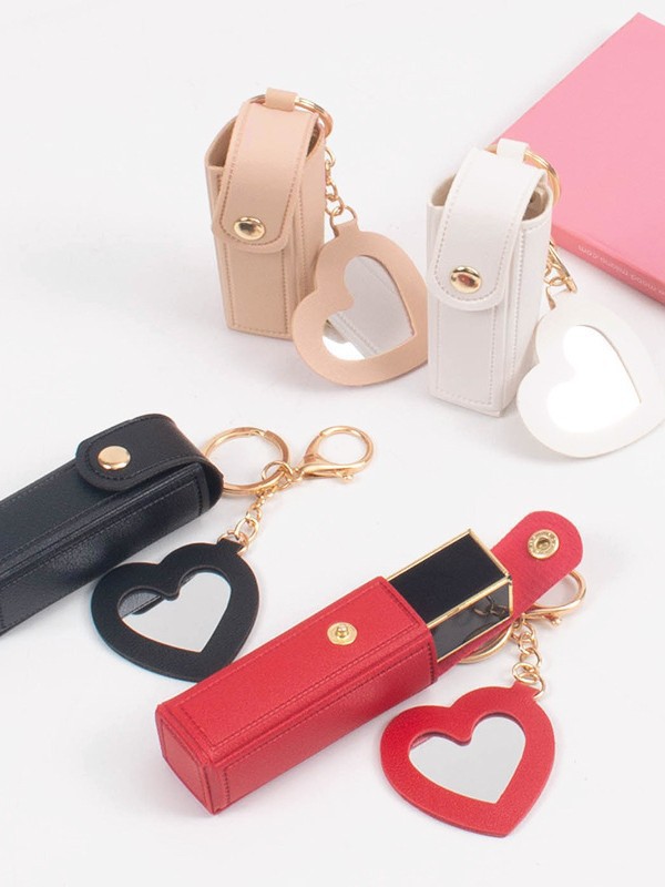 Mini Portable Lipstick Lipstick Bag Small Carry-On Cosmetic Bag Coin Purse Keychain Lipstick Mini Cosmetics Bag