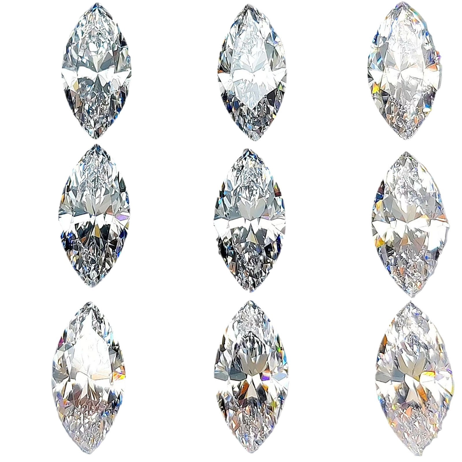 Horse Eye MS MQ Guitai Material 5ASPG Cut Zircon Cubic Zirconia Bare Stone