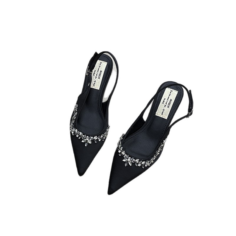 Summer New Stylish Pointed-Toe Sandals, Sexy Versatile High-Heeled Sandals, Trendy Outdoor Mules Available for Wholesale