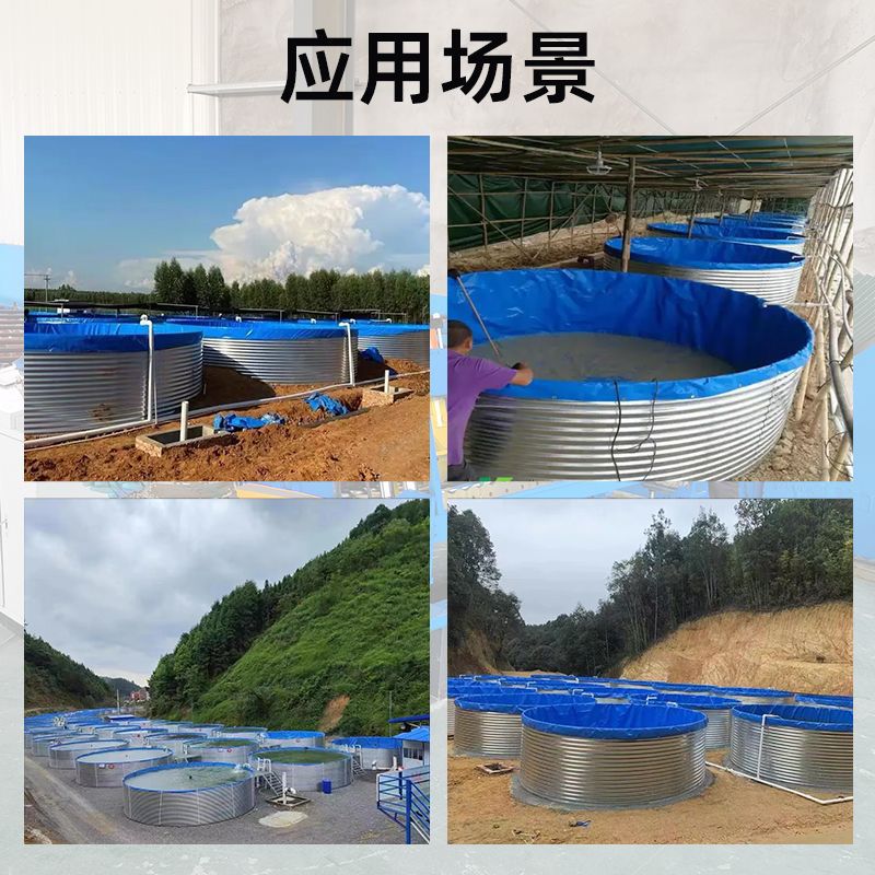 Galvanized Sheet Fish Pool Large Outdoor Canvas Fish Pool Fishing Ground Galvanized Sheet Fish Pond High Density Galvanized Sheet Pool