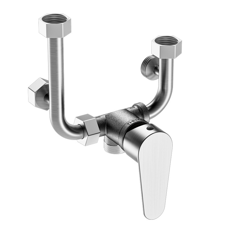 Electric Water Heater Mixing Valve 304 Stainless Steel Shower U-Shaped Valve Water Heater Switch U-Shaped High-Flow Anti-Electric Shock Wall