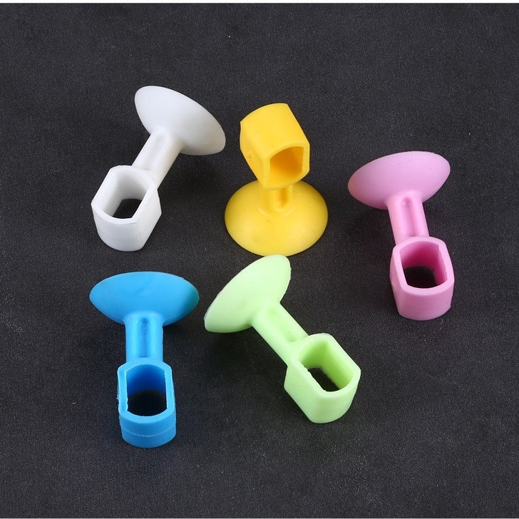 Силиконовый дверной вакуумный бесшумный антиударный подкладка пластиковая резиновая дверная ручка для ванной двери стопор оптом