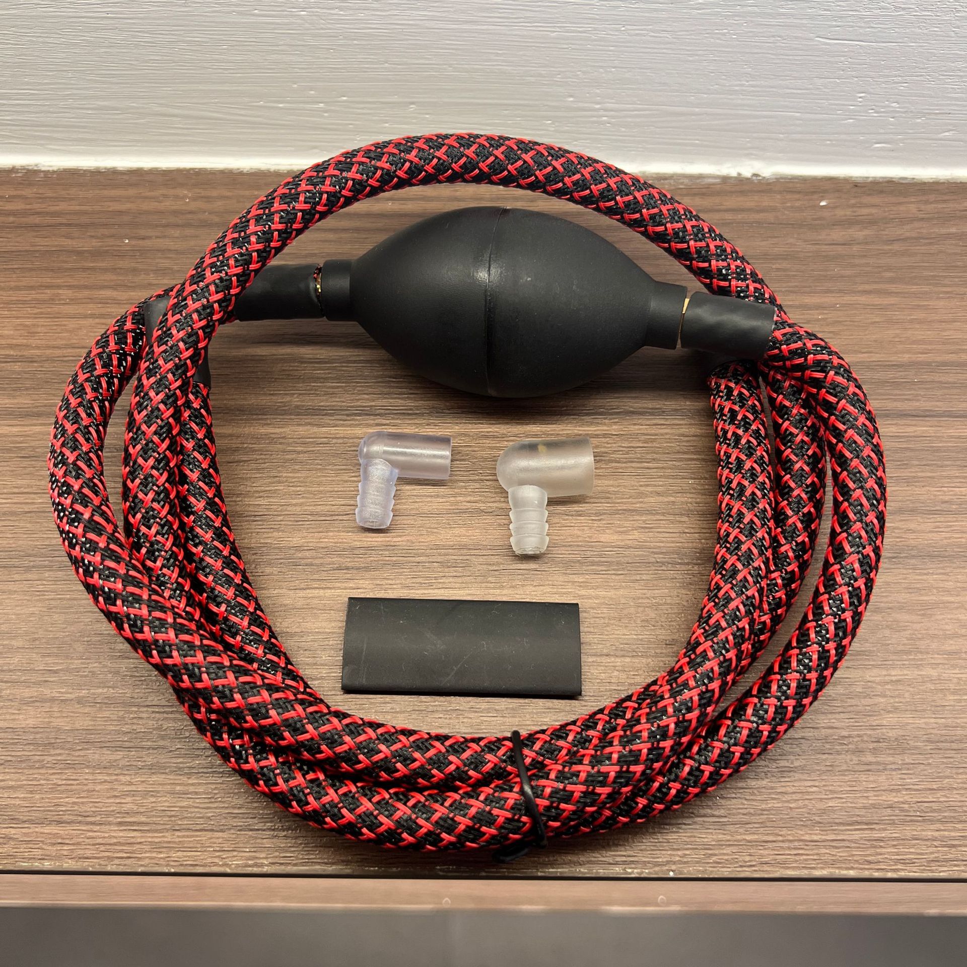 Woven Tea Tray Drainage Pipe with Copper Head Absorbent Ball Coffee Table Tea Table Kung Fu Tea Set Drain Hose Mildew-Proof and High Temperature Resistant