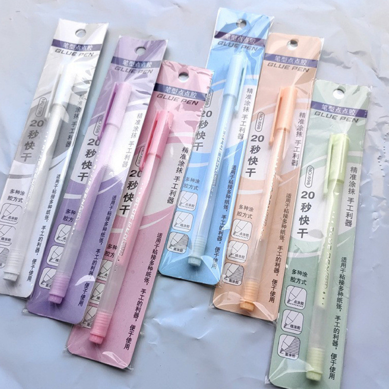 Цветной клей-ручка, скотч, клей в форме ручки, быстросохнущий клей для детского творчества