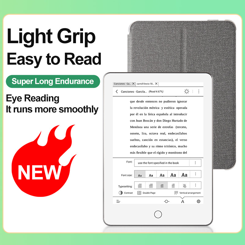 Кросс-бордерный 6-дюймовый фронтальный фотоэлектронный бумажный ридер, электронная книга, учебный подарок, Android разработка X7