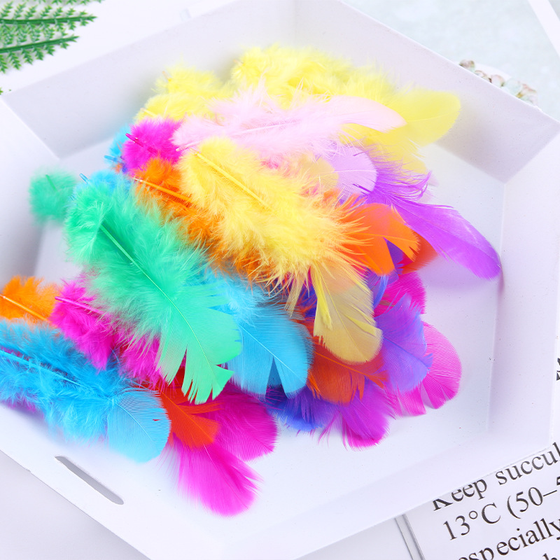 A large number of in stock color women hair diy feather dream catcher cat toy accessories crafts decoration materials