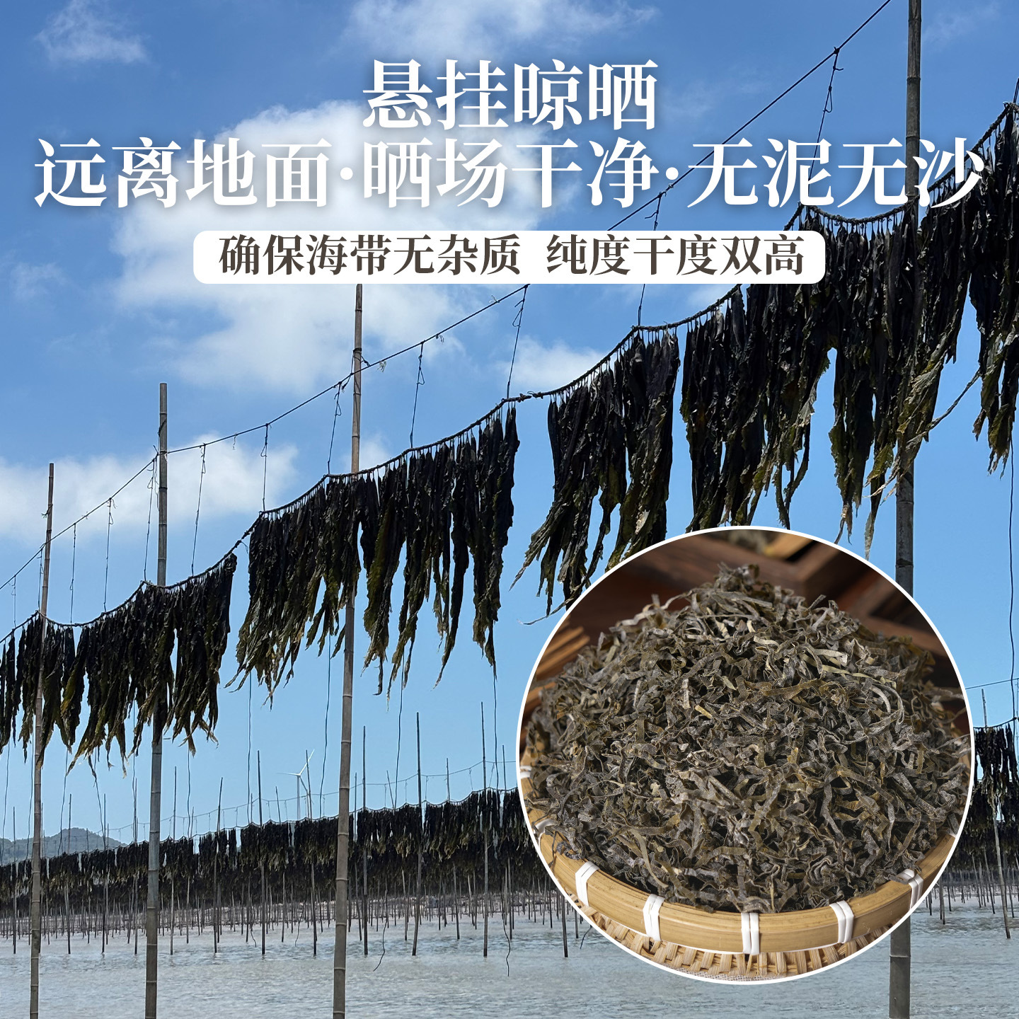 Xia Pu Brown Kelp Shreds Cooked Dried Kelp Shreds Extra Fine Bagged Wholesale Ready-To-Eat Cooked Dried Kelp Shreds Soaked in Water