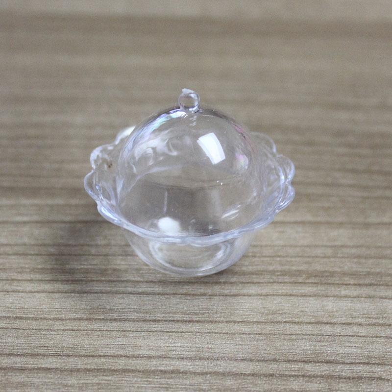 Play House simulation food play plastic transparent mini cup PS jelly cup egg tart cup cake cover set