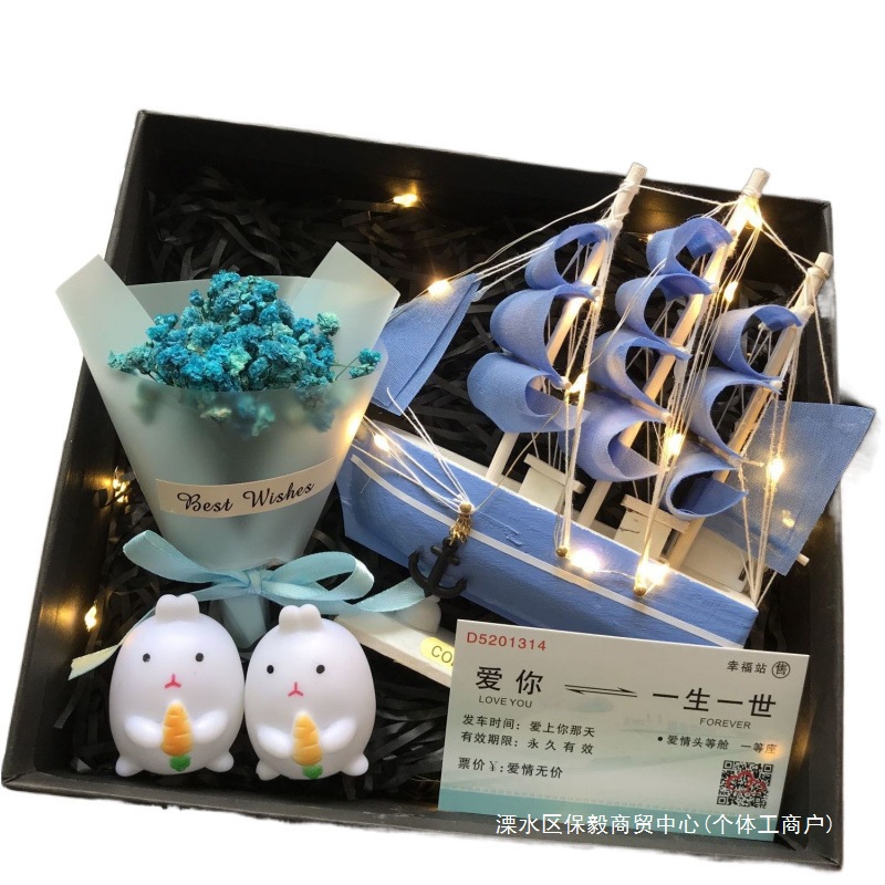 Smooth Sailing Sailboat Desktop Ornaments for Boys Birthday Gifts for Boy Friends