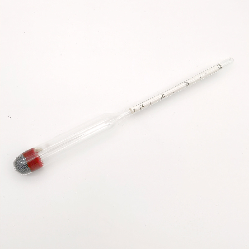 Alcohol meter export alcohol gravity meter glass density meter 0-40-70-100 degree alcohol meter factory direct sales